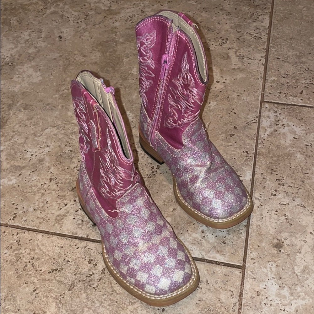 Little girls Roper cowboy boots with original box